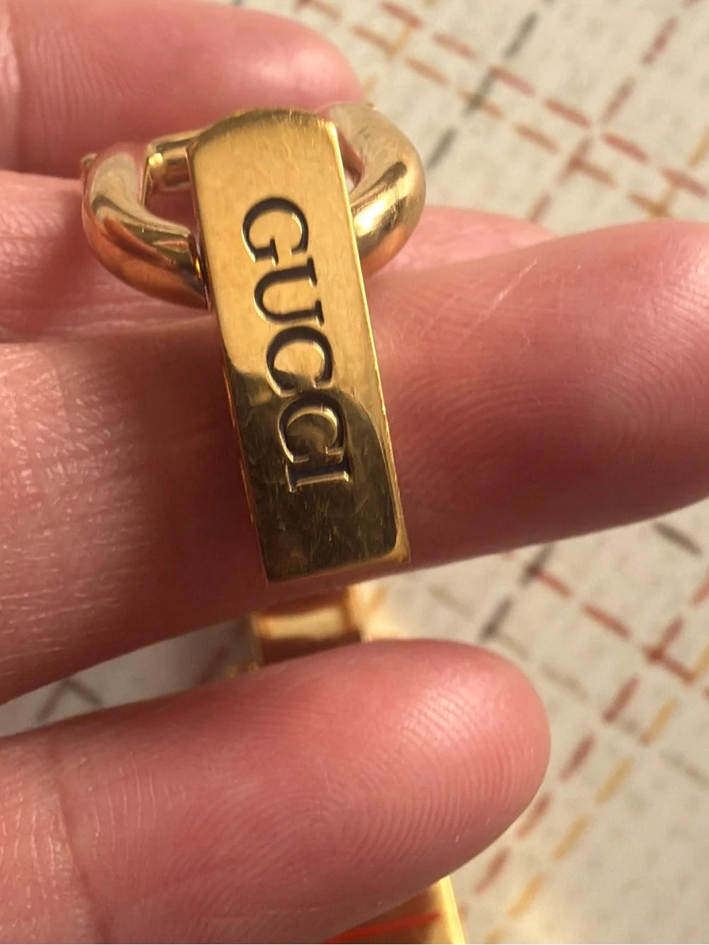 Gucci Gold-Tone Slim Bangle Bracelet Watch 1500L model